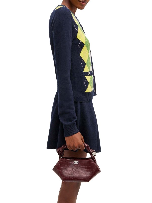 GANNI: Handtaschen online - Shopper - Rot