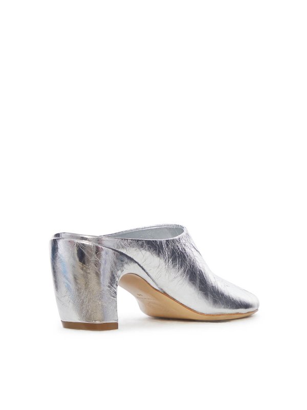 The Best Shops DRIES VAN NOTEN: Mules - Mules - Silber
