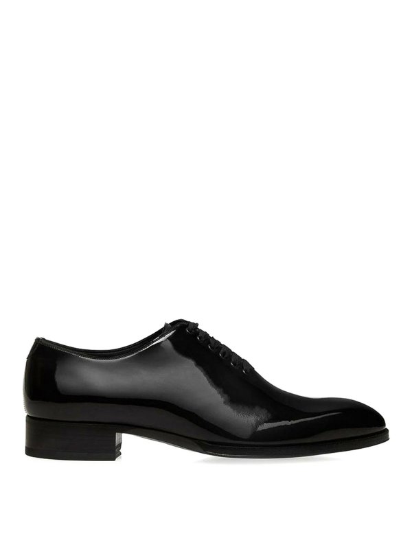 TOM FORD: レースアップシューズ - 編み上げ靴 - 黒