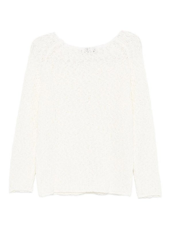 DUNST: Pull col rond online - Pull Col Rond - Crème