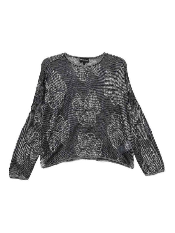 EMPORIO ARMANI: クルーネック - クルーネック - ブルー