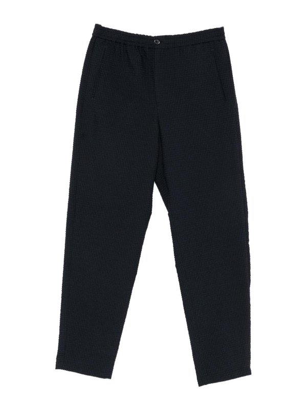 EMPORIO ARMANI: カジュアルトラウザー - カジュアルパンツ - ブルー