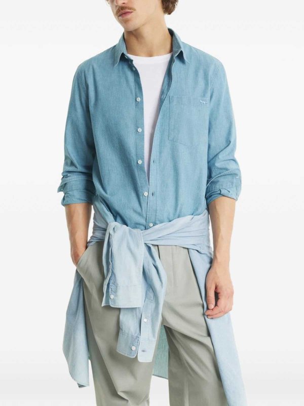 MAISON KITSUNÉ: シャツ online - シャツ - ライトブルー