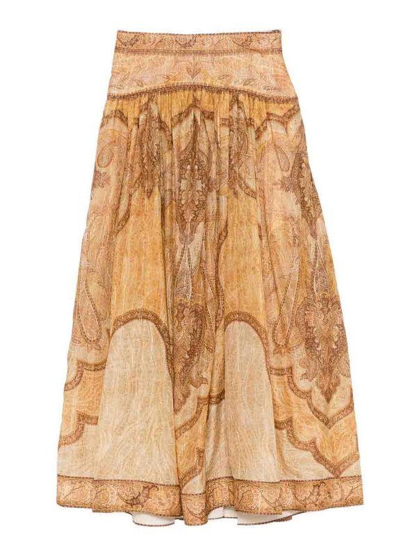 ZIMMERMANN: Gonne Lunghe - Gonna lunga in cotone e seta Wanderlust