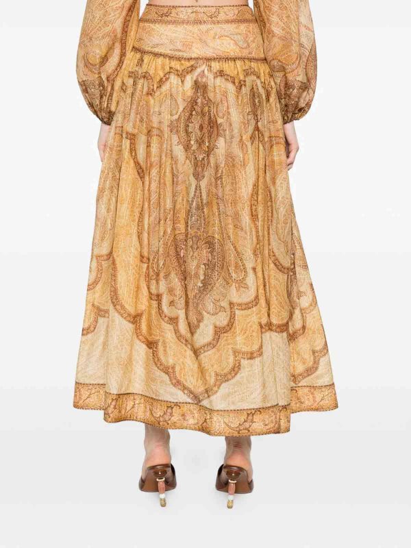 The Best Shops ZIMMERMANN: Gonne Lunghe - Gonna lunga in cotone e seta Wanderlust