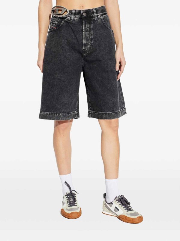 ショートパンツ - 黒 shop online: DIESEL