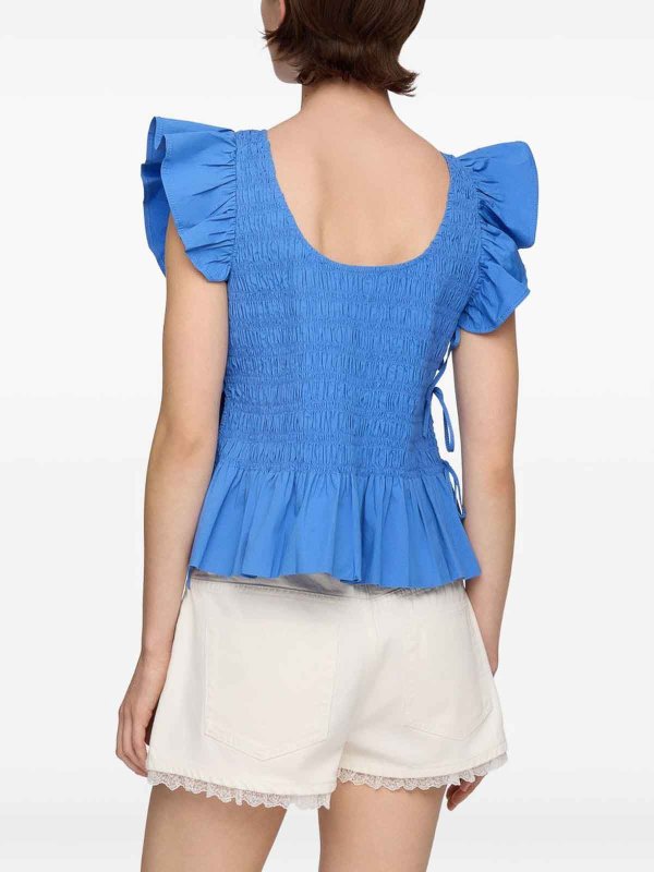 GANNI: Tops und Tank Tops online - Top - Blau