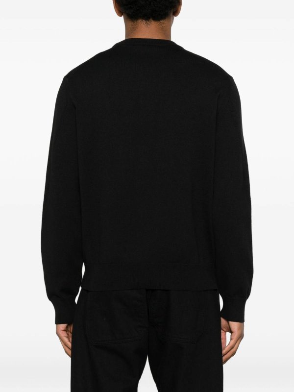 The Best Shops GIVENCHY: Strickpullover mit Rundhalsausschnitt - Rundhalspullover - Schwarz