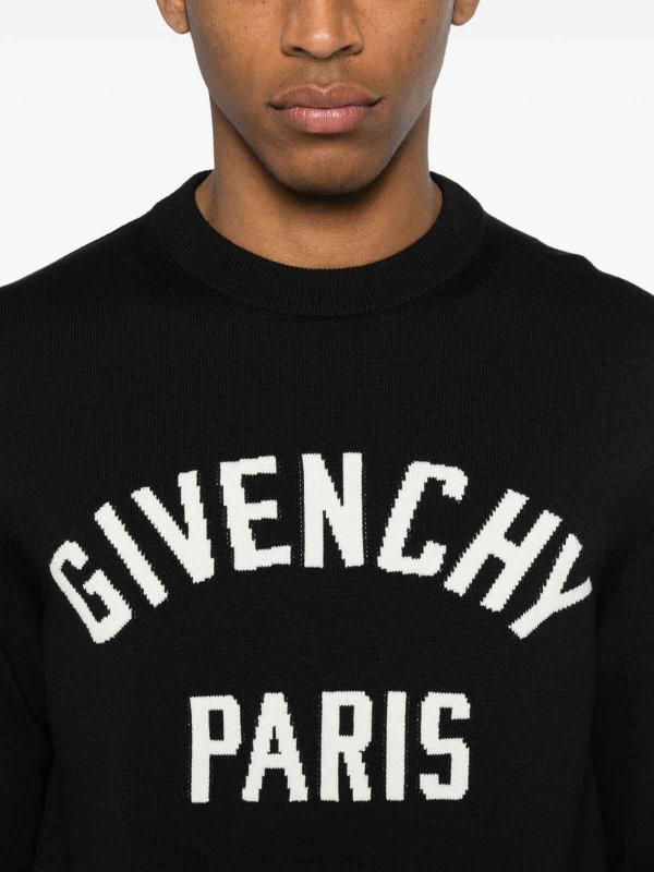 Rundhalspullover - Schwarz shop online: GIVENCHY