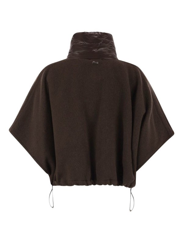 The Best Shops HERNO: padded jackets - Wool And Nylon Short Down Jacket