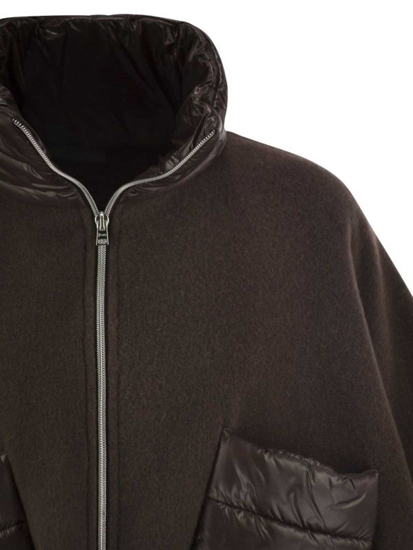Wool And Nylon Short Down Jacket shop online: HERNO