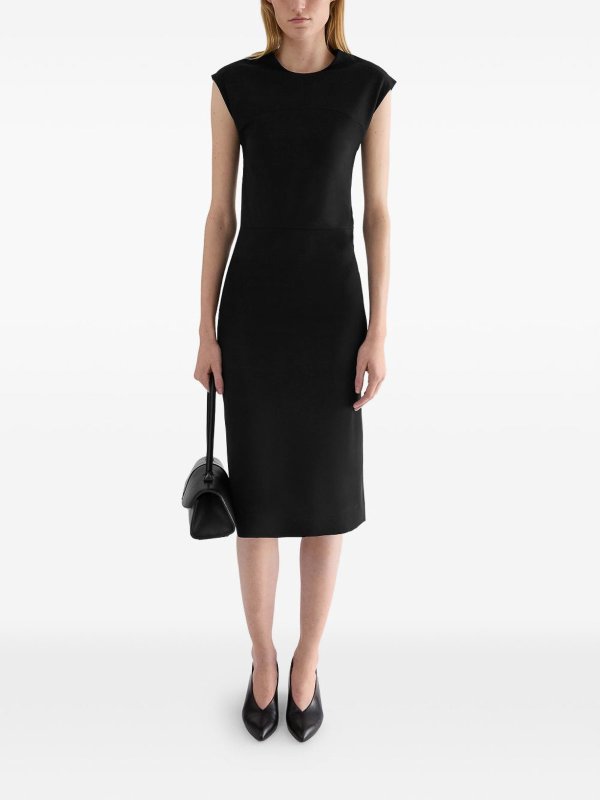 JIL SANDER: Strickpullover mit Rundhalsausschnitt online - Rundhalspullover - Schwarz