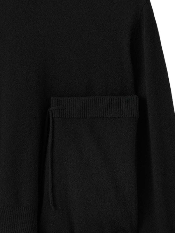 SOFT GOAT: Strickpullover mit Rundhalsausschnitt online - Rundhalspullover - Schwarz