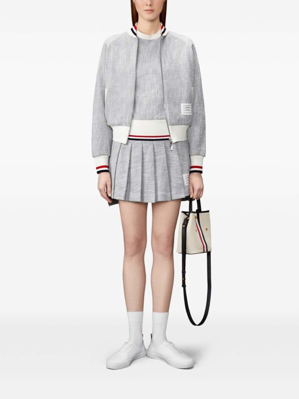 The Best Shops THOM BROWNE: minigonne - Minigonna in cotone