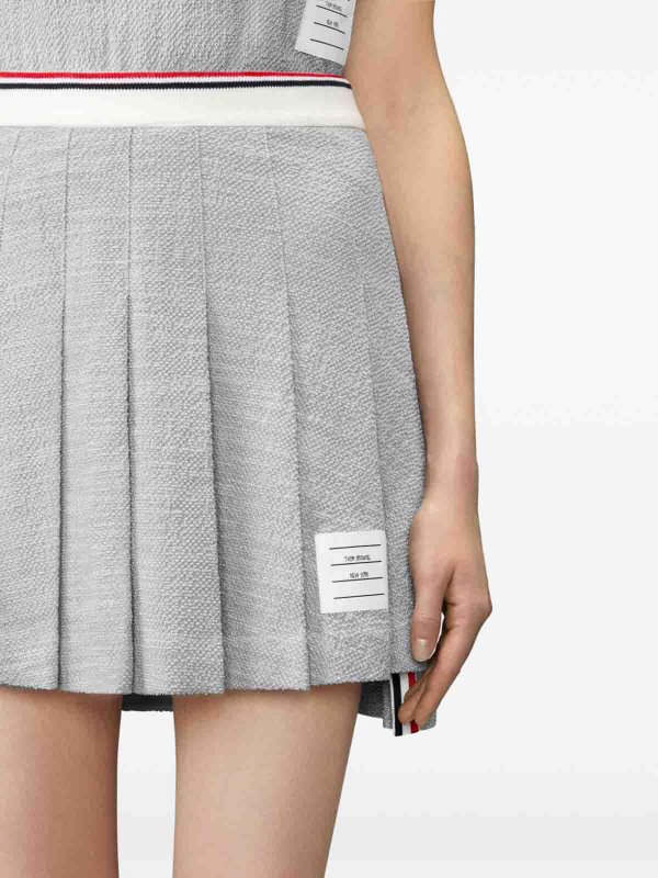 Minigonna in cotone shop online: THOM BROWNE