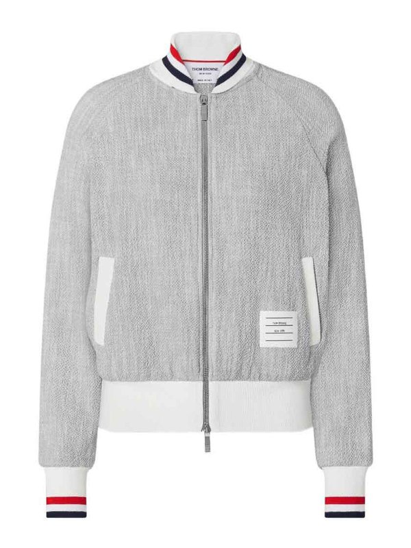 THOM BROWNE: Bombers - Bomber - Gris
