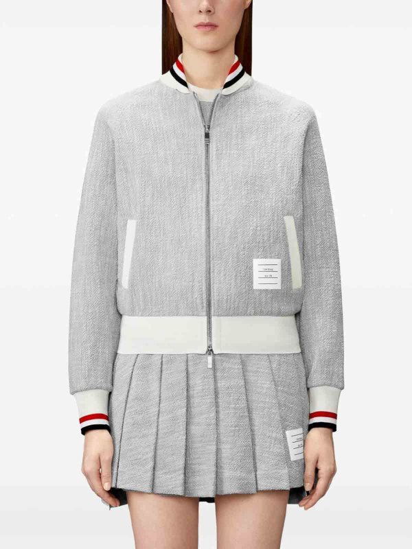 THOM BROWNE: Bombers online - Bomber - Gris