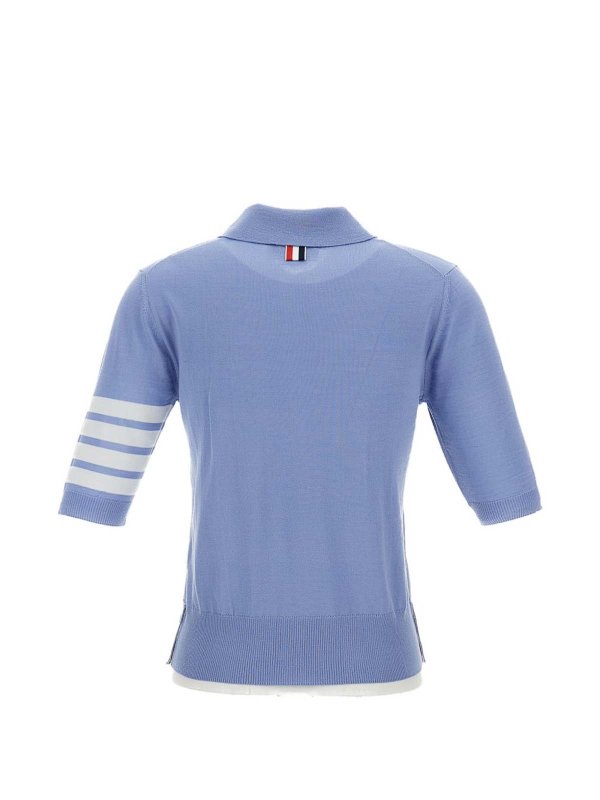 The Best Shops THOM BROWNE: Polos  - Polo - Bleu Clair