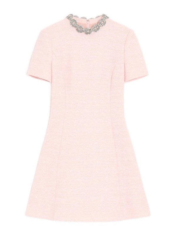 VALENTINO: ショートドレス - ショートドレス - ヌードカラー