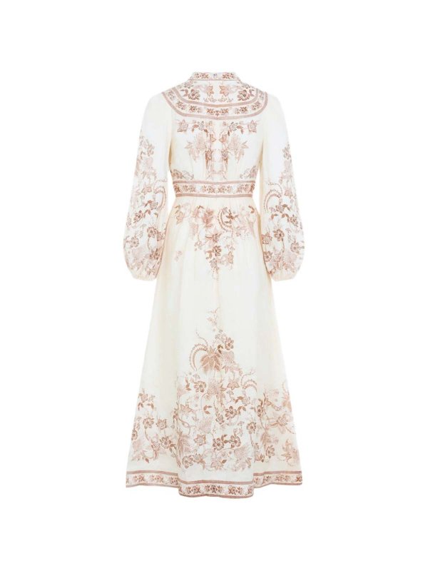 Maxikleid - Beige shop online: ZIMMERMANN
