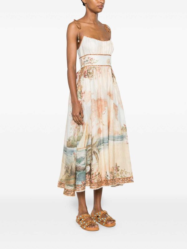 The Best Shops ZIMMERMANN: ニーレングスドレス - 膝丈ドレス - マルチカラー