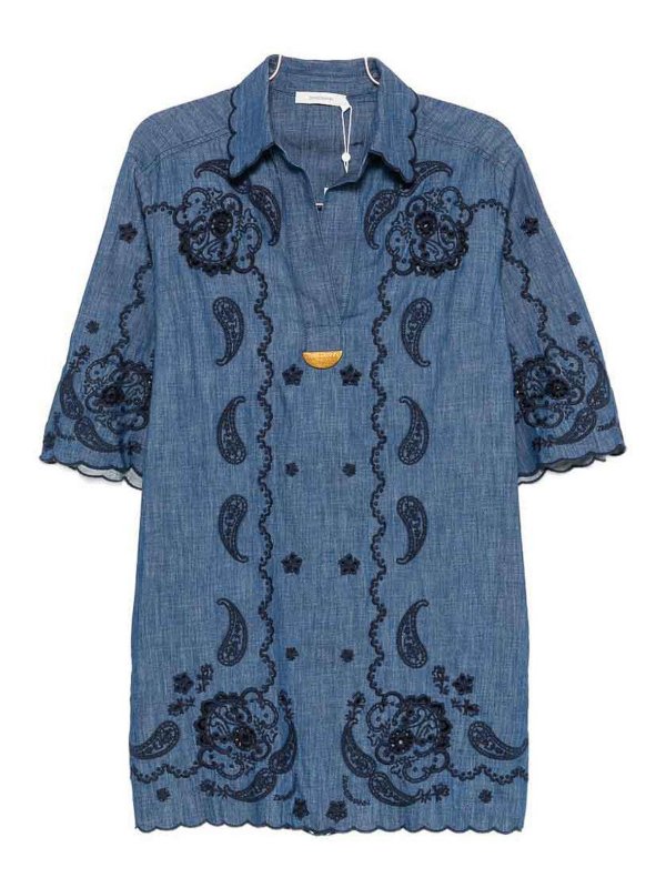 ZIMMERMANN: Robes courtes - Robe Courte - Bleu
