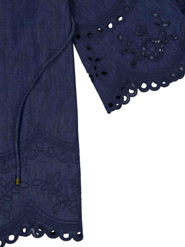The Best Shops ZIMMERMANN: Col roulé & Col polo - Pull Col Roulé - Bleu