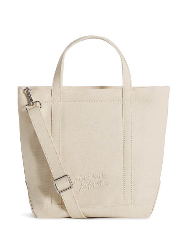 The Best Shops MAISON KITSUNÉ: Handtaschen - Shopper - Beige