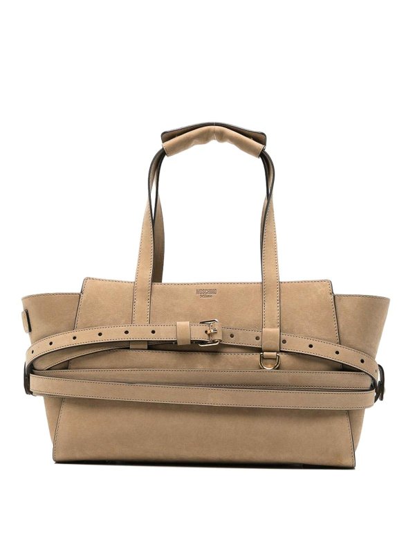 MOSCHINO: Handtaschen - Shopper - Beige