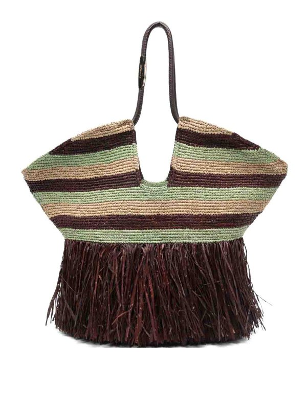 ZIMMERMANN: Handtaschen - Shopper - Dunkelrot