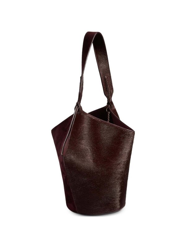 バケットバッグ - ダークレッド shop online: KHAITE