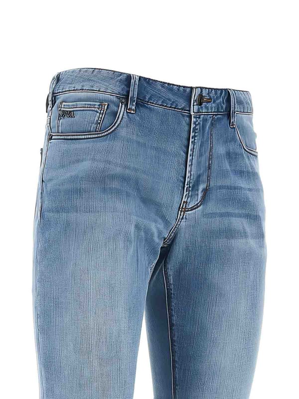 EMPORIO ARMANI: ストレートジーンズ online - ストレートジーンズ - ブルー