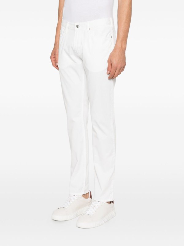 EMPORIO ARMANI buy online ストレートジーンズ - 白