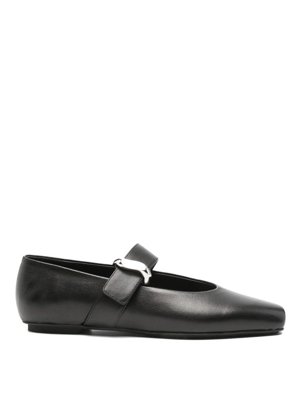 EMPORIO ARMANI: フラットシューズ - フラットシューズ - 黒