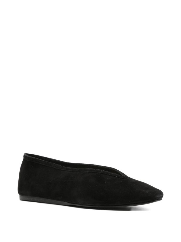 MANEBI: flat shoes online - Suede Leather Ballets