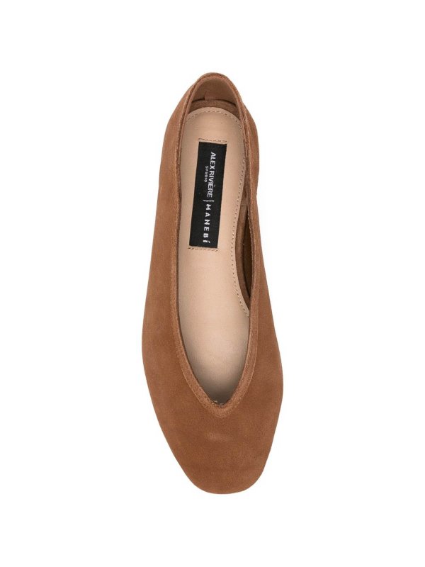 The Best Shops MANEBI: flat shoes - Suede Leather Ballets