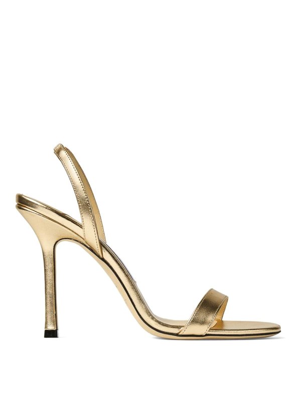 JIMMY CHOO: サンダル - サンダル - 金