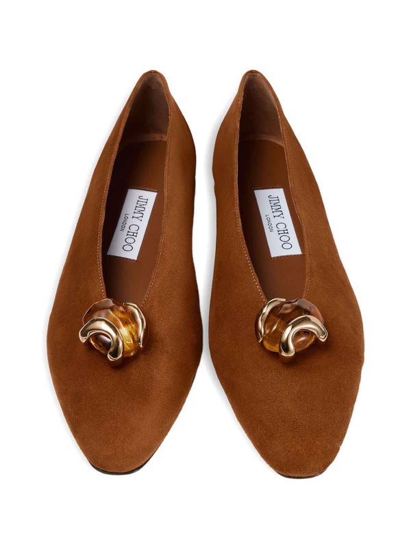 The Best Shops JIMMY CHOO: フラットシューズ - フラットシューズ - ブラウン