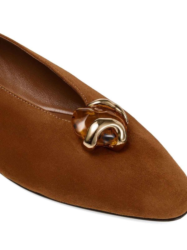 フラットシューズ - ブラウン shop online: JIMMY CHOO