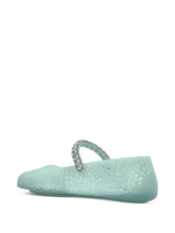 The Best Shops JIMMY CHOO: フラットシューズ - 緑