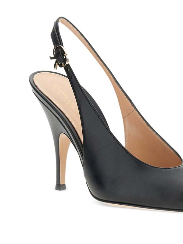 The Best Shops Gianvito Rossi: court shoes - Sofia Leather Slingback Pumps
