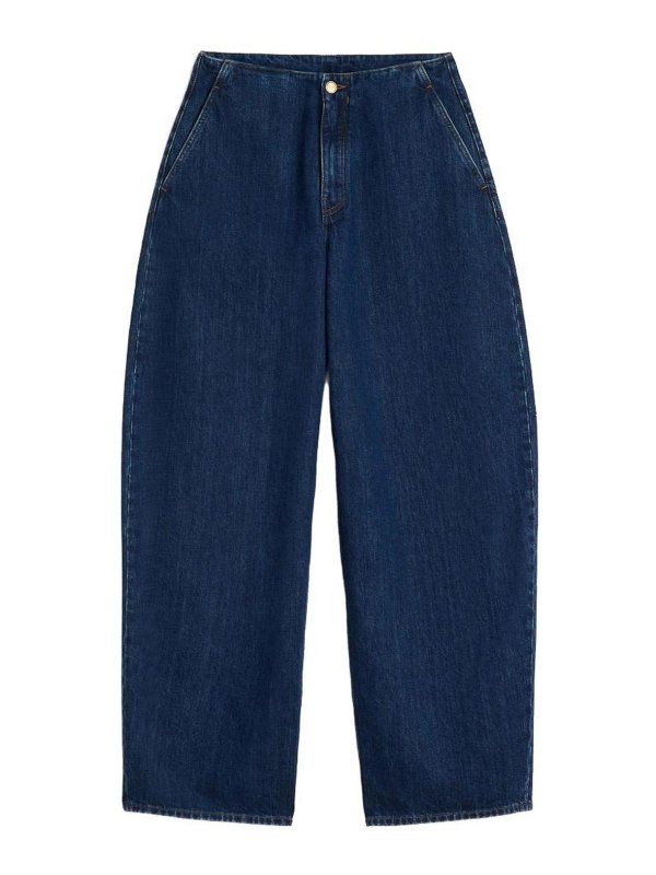 JIL SANDER: Jeans Rectos - Vaqueros Rectos - Azul