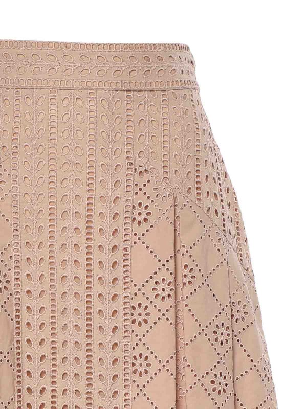 The Best Shops ALBERTA FERRETTI: Lange Röcke - Langer Rock - Nude