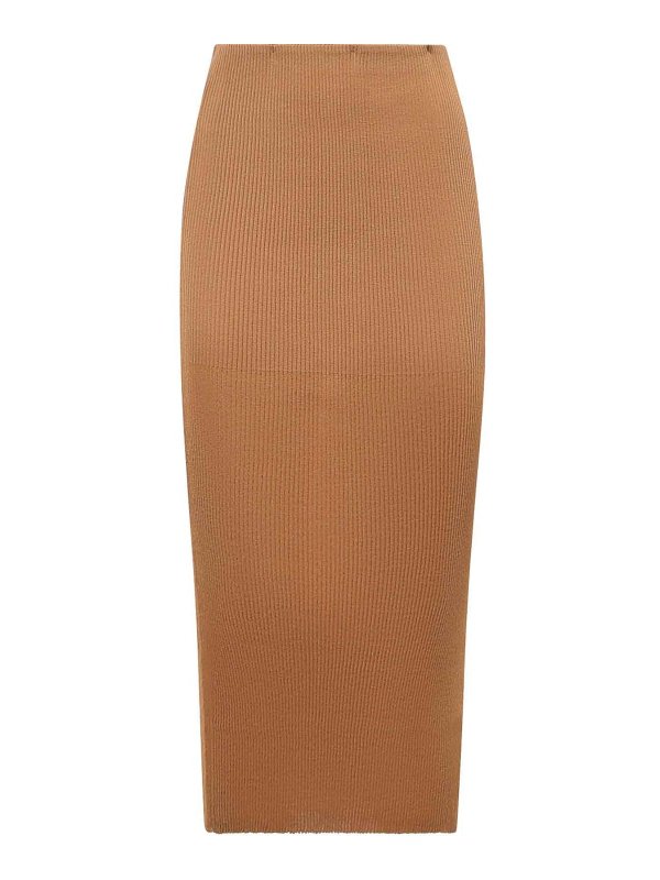 ALBERTA FERRETTI: Knielange und Midi Röcke - Midirock - Beige