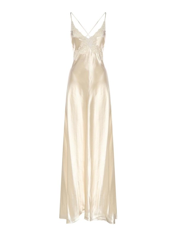 ALBERTA FERRETTI: Maxikleider - Maxikleid - Weiß