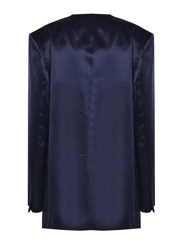 ALBERTA FERRETTI: blazers online - Double-Breasted Silk Jacket