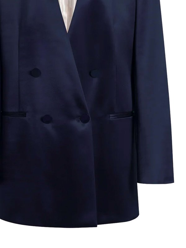 The Best Shops ALBERTA FERRETTI: blazers - Double-Breasted Silk Jacket