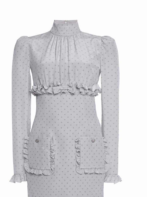 The Best Shops ALESSANDRA RICH: ショートドレス - ショートドレス - グレー