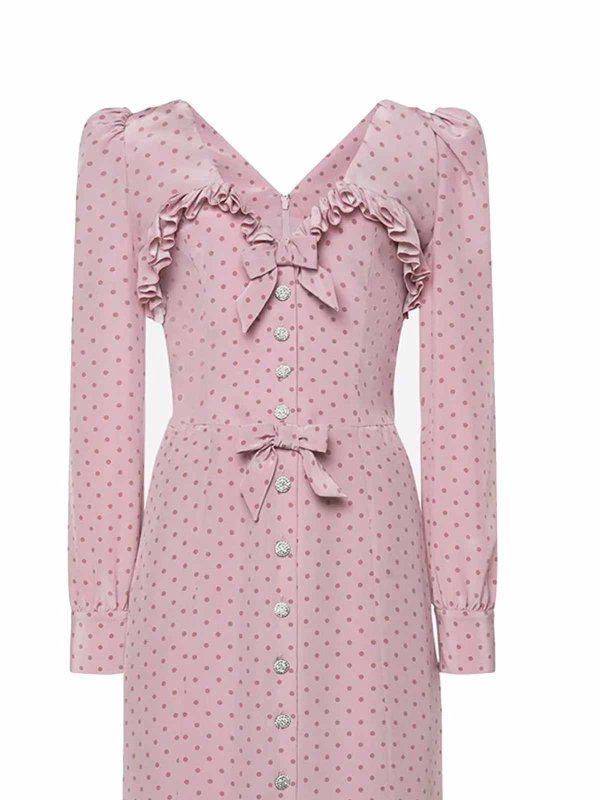 The Best Shops ALESSANDRA RICH: ニーレングスドレス - 膝丈ドレス - ライトパープル