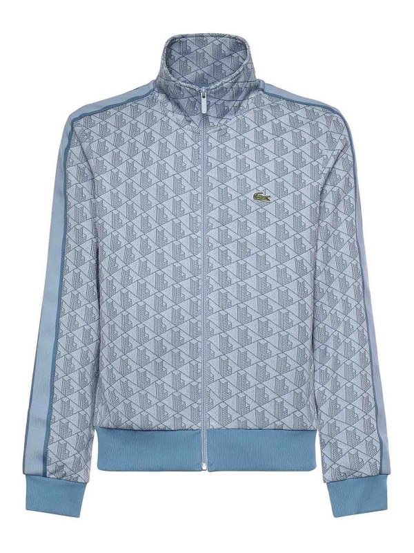 LACOSTE: Sweatshirts & Sweaters - Monogrammed Jacquard Jacket